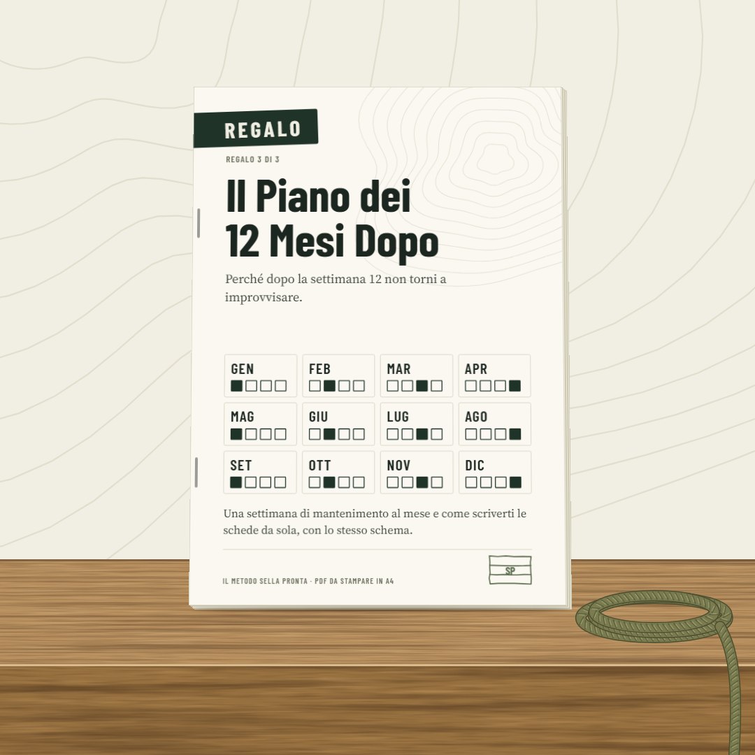 Il Piano dei 12 Mesi Dopo