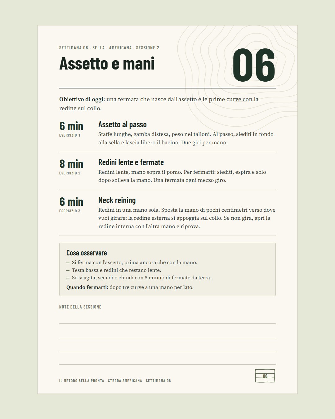 Settimana 06 · Americana